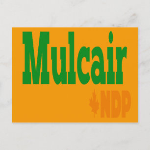 Mulcair NDP Briefkaart