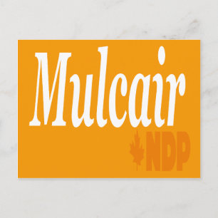 Mulcair NDP Briefkaart