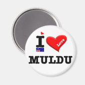 MULDU - I Love Magneet (Voorkant / Achterkant)