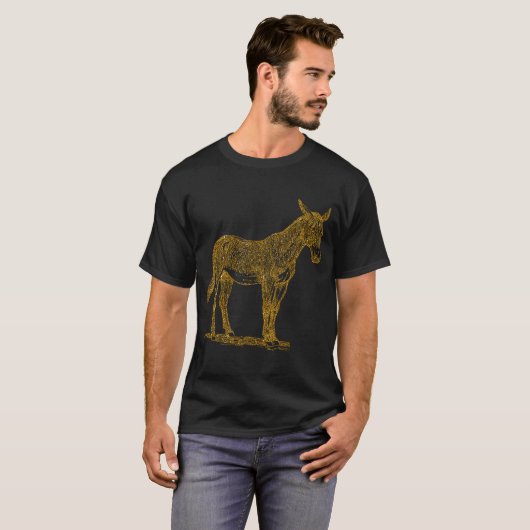 Mule 1 voor vrouwelijke donordieren t-shirt (Voorkant volledig)