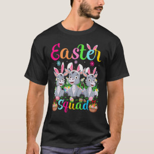 Mule Bunny Ear Easter Squad Mule Happy Pasen T-shirt