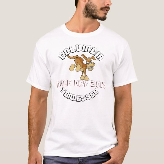 Mule Dag Columbia Tenn. 2012 T-Shirt (Voorkant)