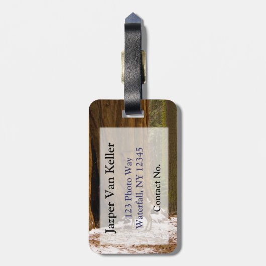 Mule Deer Bagagelabel (Achterkant verticaal)