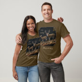 Mule Deer Buck & Doe Hunting Wyoming T-shirt (Unisex)