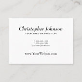 Mule Deer Buck & Doe Monogram Visitekaartje (Achterkant)