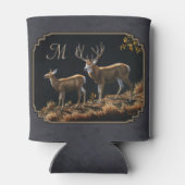 Mule Deer Buck en Doe Grey Custom Blikjeskoeler (Achterkant)