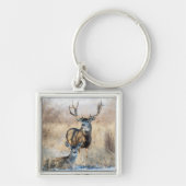 Mule Deer Buck en Doe Sleutelhanger (Voorkant)