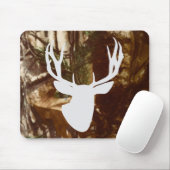 Mule Deer Buck Front Uitzicht op Camo Muismat (Met muis)