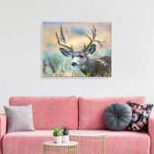 Mule Deer Buck | Nationaal park Grand Teton Wyomin Canvas Afdruk (Insitu (Woonkamer))