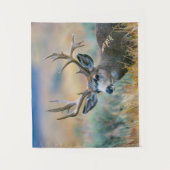 Mule Deer Buck | Nationaal park Grand Teton Wyomin Wandkleed (Voorkant)