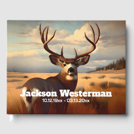 Mule Deer Buck op Prairie Memorial Gastenboek