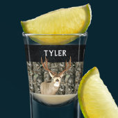 Mule Deer Camo Naam Cool Hunting Buck Antlers Shot Glas