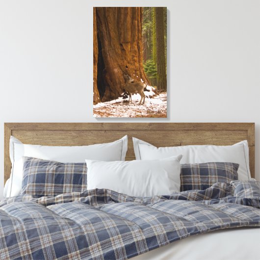 Mule Deer Canvas Afdruk (Insitu (Slaapkamer))