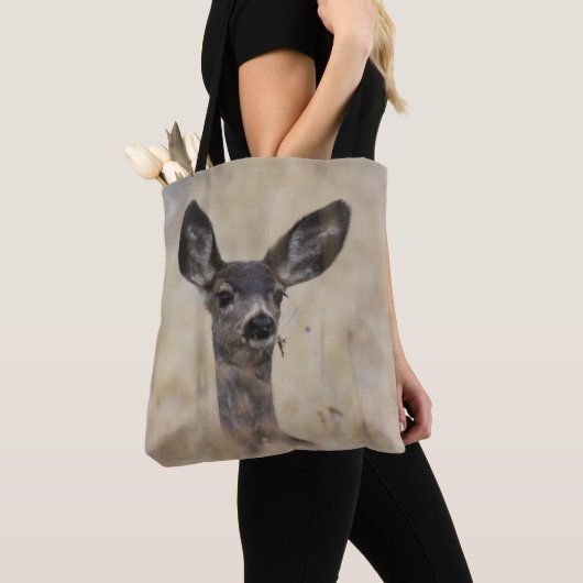 Mule Deer Fawn Tote Bag (Dichtbij)