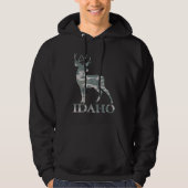 Mule Deer Hunt Idaho Digital Camo Hoodie (Voorkant)