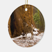 Mule Deer Keramisch Ornament (Links)