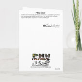 Mule Deer met valkleuren Hartelijk dank Bedankkaart (Achterkant)