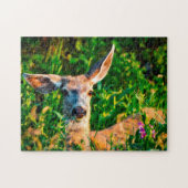 Mule Deer Montana. Legpuzzel (Horizontaal)