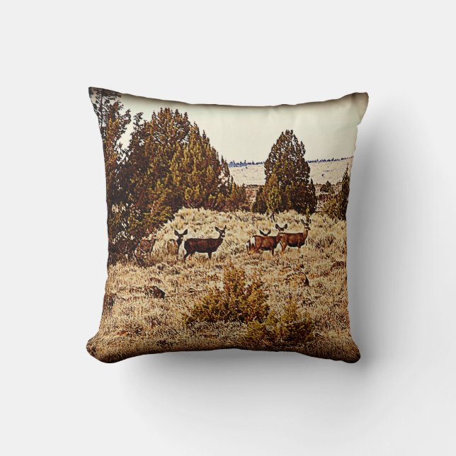 Mule Deer Pillow Kussen (Voorkant)