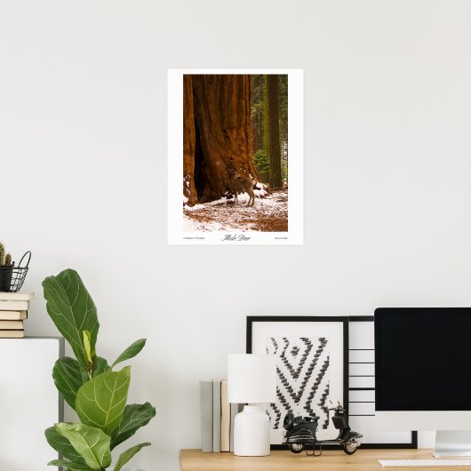 Mule Deer Print (Thuiskantoor)