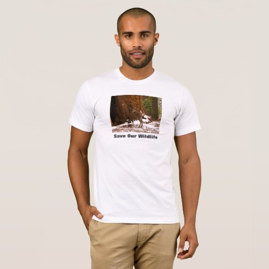 Mule Deer redt ons leven T-shirt (Voorkant volledig)