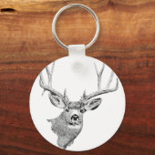 Mule Deer Sleutelhanger (Voorkant)