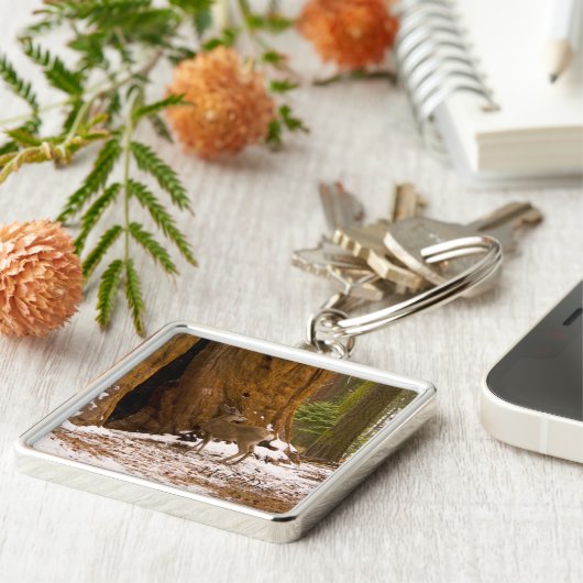 Mule Deer Sleutelhanger (Zijkant)