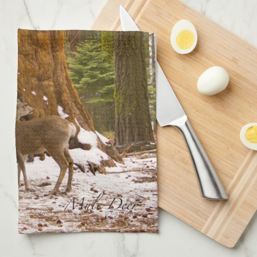 Mule Deer Theedoek (Quarter Fold)