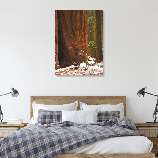 Mule Deer Wrapped Canvas (Insitu (Slaapkamer))
