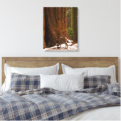 Mule Deer Wrapped Canvas Afdruk (Insitu (Slaapkamer))