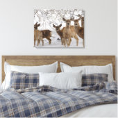 Mule Deer Wyoming Canvas Afdruk (Insitu (Slaapkamer))