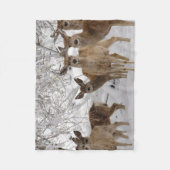 Mule Deer Wyoming Fleece Deken (Voorkant)
