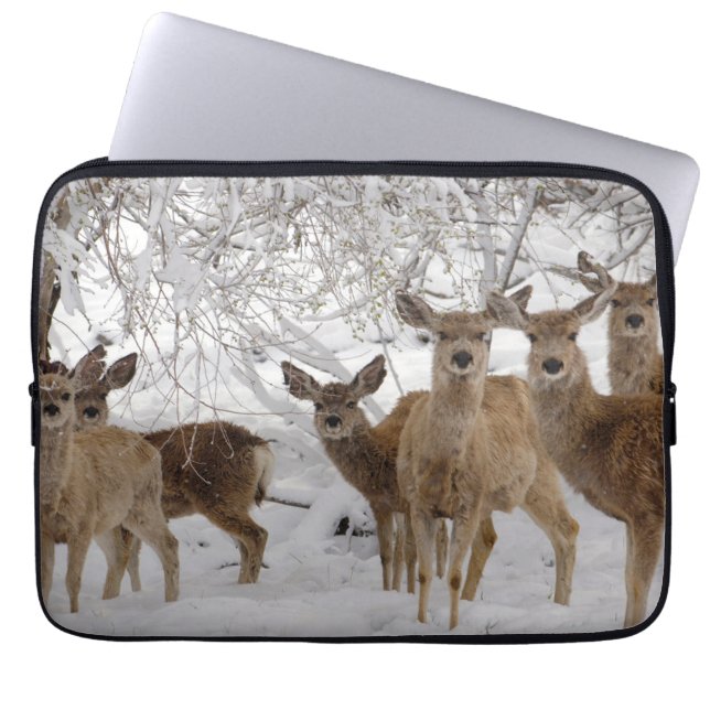 Mule Deer Wyoming Laptop Sleeve (Voorkant)