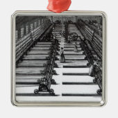 Mule draaien metalen ornament (Voorkant)