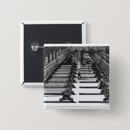 Mule draaien vierkante button 5,1 cm (Voorkant /achterkant)