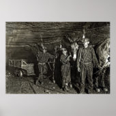 MULE DRIVERS IN COAL MINE 1908 POSTER (Voorkant)
