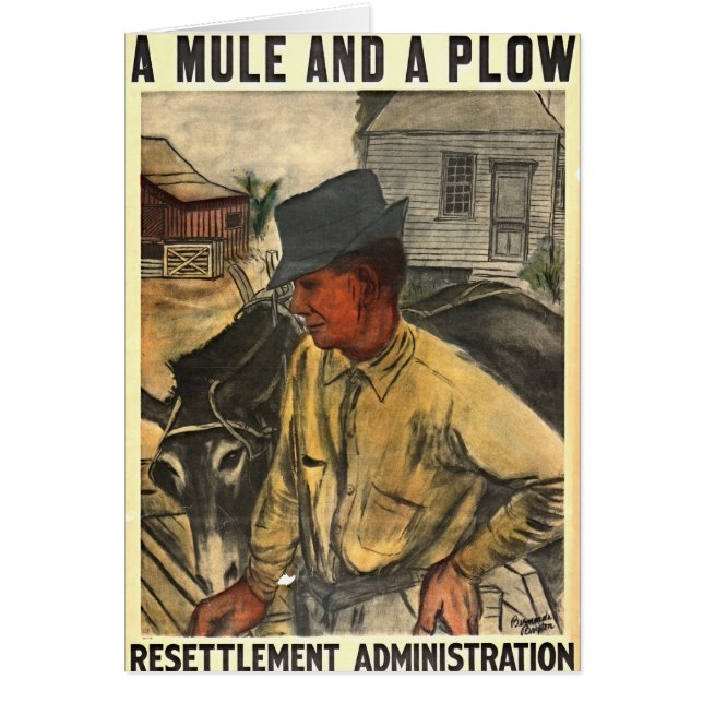 Mule en Plough 1935 (Voorkant)