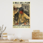 Mule en Plough 1935 Poster (Keuken)