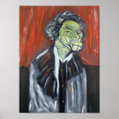 Mule Faced Woman van Donald Lee Poster (Voorkant)