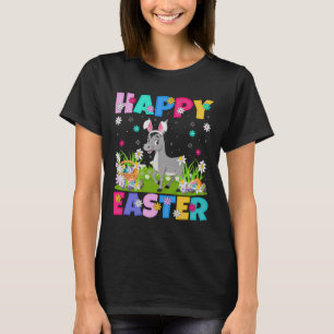 Mule Happy Easter Egg Hunt Bunny Ear Mule Easter T-shirt
