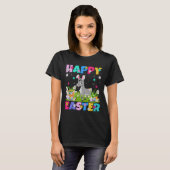 Mule Happy Easter Egg Hunt Bunny Ear Mule Easter T-shirt (Voorkant volledig)