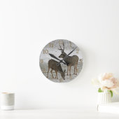 Mule hert buck en doe ronde klok (Huis)
