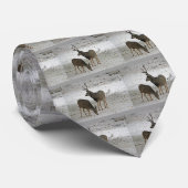 Mule hert buck en doe stropdas (Opgerold)