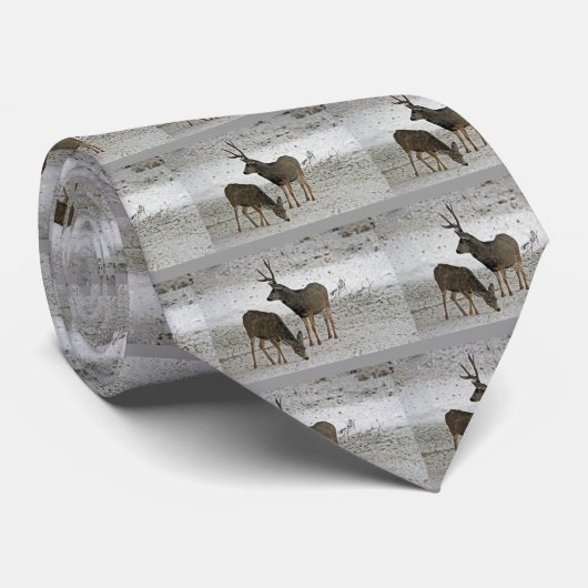 Mule hert buck en doe stropdas (Opgerold)