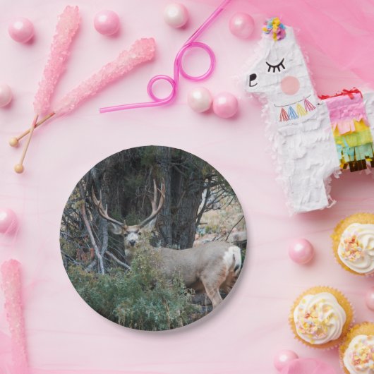 Mule hert bult papieren bordje (Feest)