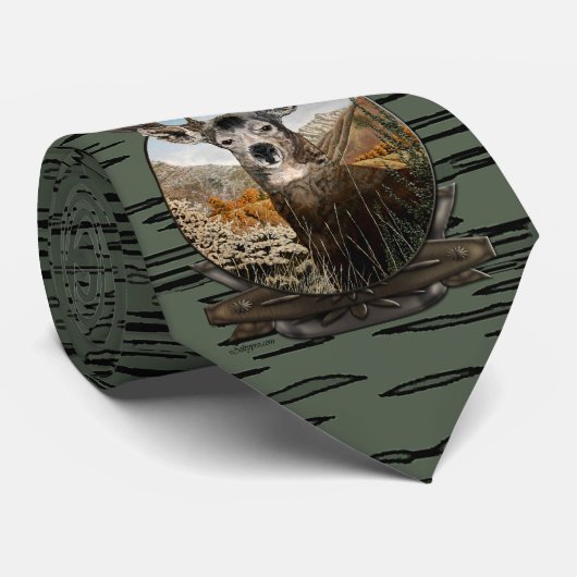 Mule hert op Camouflage Stropdas (Opgerold)