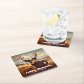 Mule Herten op Prairie Memorial Kartonnen Onderzetters (Insitu)