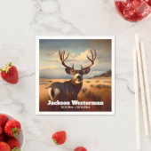 Mule Herten op Prairie Memorial Servet (Insitu)