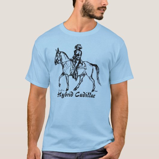 Mule Hybrid Cadillac-ontwerp T-shirt (Voorkant)