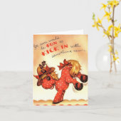 Mule Kick Holiday Kaart (Gele Bloem)